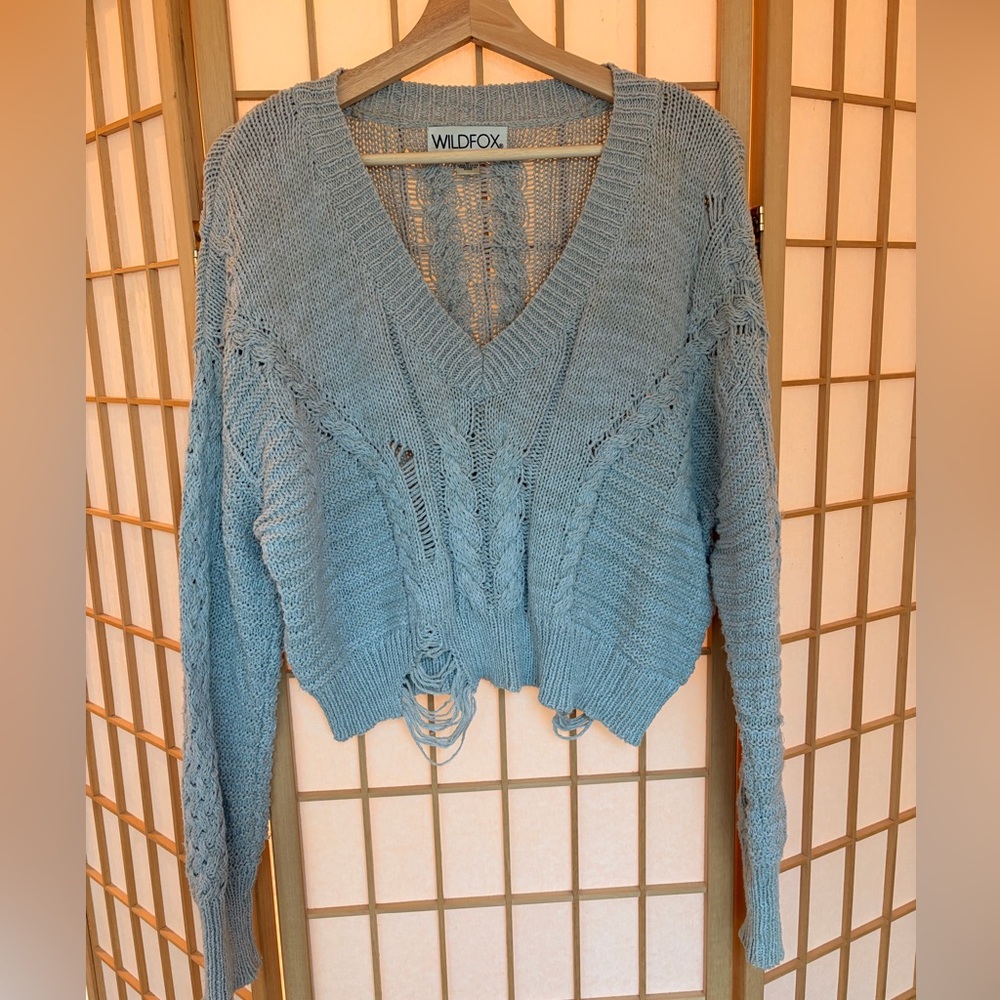 Wildfox Distressed Sweater